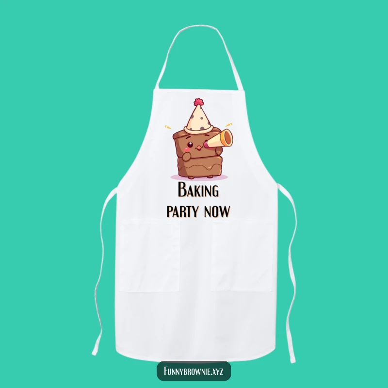 Funny Brownie Party Apron - Hilarious Baker's Celebration Kitchen Gift