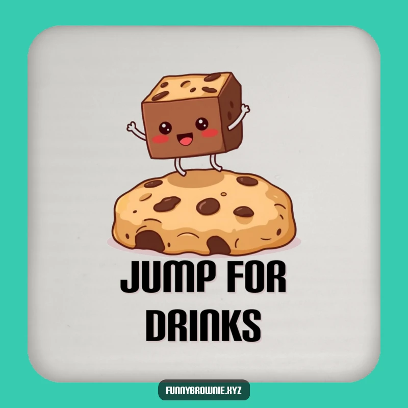 Funny Brownie Crumb Coaster - Hilarious Dessert Table Protector Gift